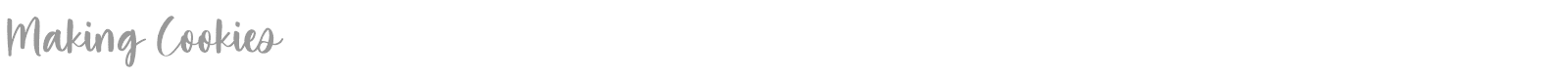 Making Cookies font preview